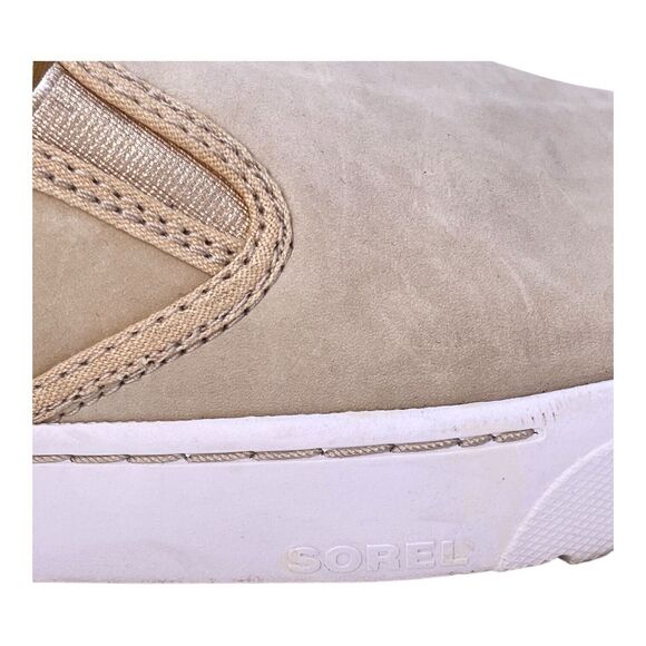 SOREL Campsneak Slip on Sneaker Causal Shoe Womens Sz 9.5 OATMEAL - Picture 4 of 6